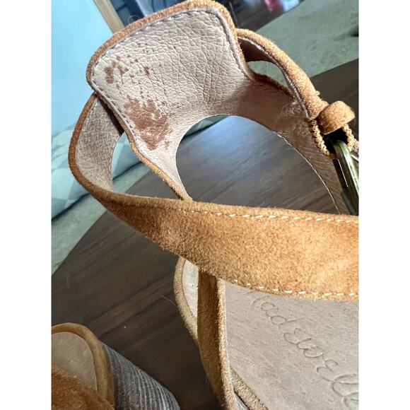 Madewell Suede Tan Block Heel - Picture 2 of 5